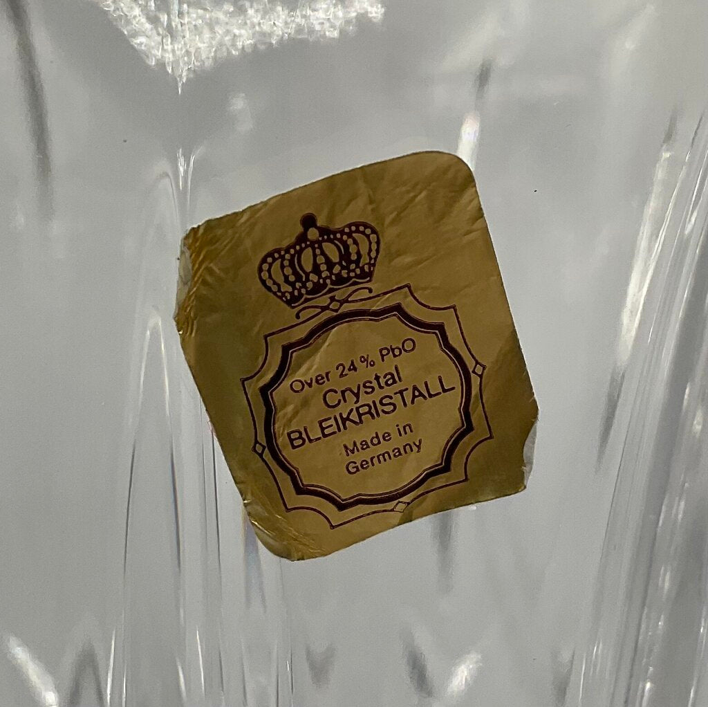 Vintage Gorham Crystal King Edward Pitcher Made in Germany /s