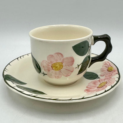 Villeroy & Boch Wild Rose Cup and Saucer Sets Made in Germany Set/4 /cb