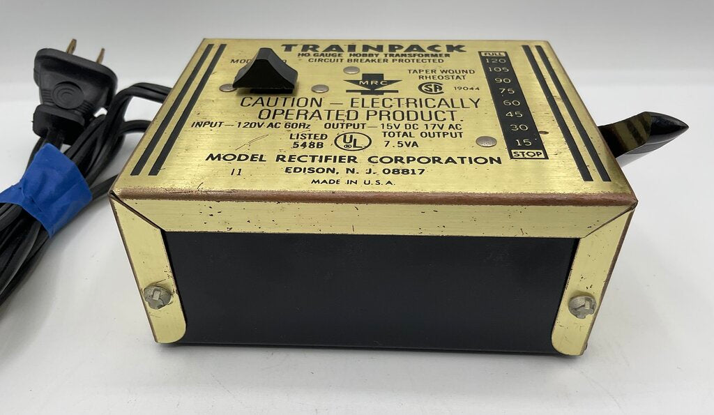 Vintage MRC Trainpack HO Gauge Hobby Transformer Model 100 for Model Trains (Untested) /s