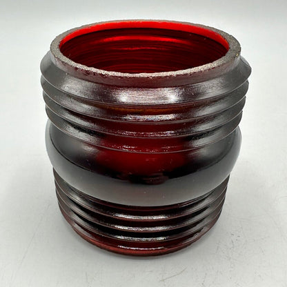 Antique Embury No 40 Traffic Guard Kerosene Lantern-Red Globe-All Original-Rustic /cb