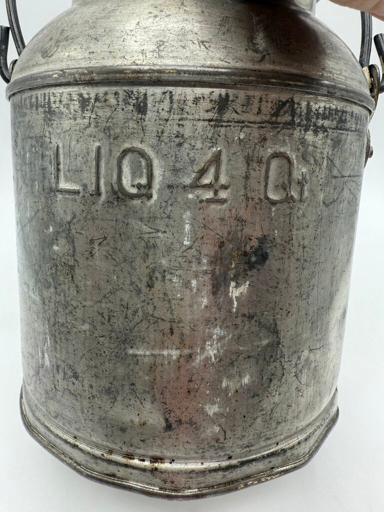 VTG 4 Quart Milk Jug w/handle No Lid /rw