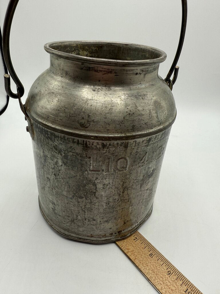 VTG 4 Quart Milk Jug w/handle No Lid /rw
