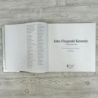 John Fitzgerald Kennedy-As We Remember Him-1965 Hardcover Book-Lyndon B. Johnson Foreword /cb