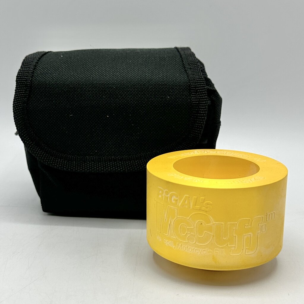 Big Al’s McCuff No Splash No Spill Motorcycle Fill Unused w/Bag /cb