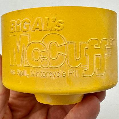 Big Al’s McCuff No Splash No Spill Motorcycle Fill Unused w/Bag /cb