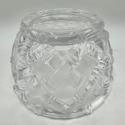 Tiffany & Co Bamboo Lattice 6 Inch Crystal Bowl Made in Germany /cb