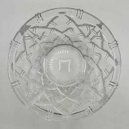Tiffany & Co Bamboo Lattice 6 Inch Crystal Bowl Made in Germany /cb