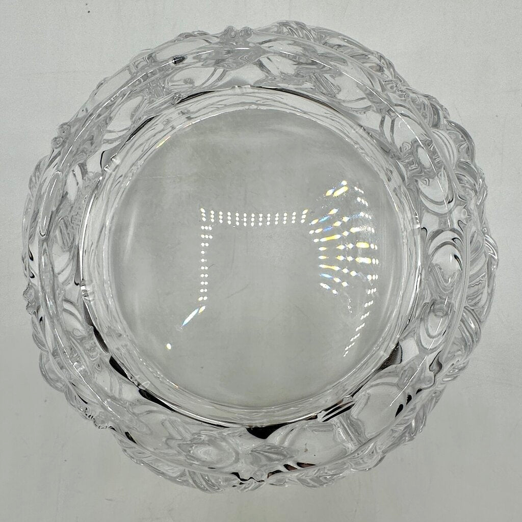 Tiffany & Co Bamboo Lattice 6 Inch Crystal Bowl Made in Germany /cb