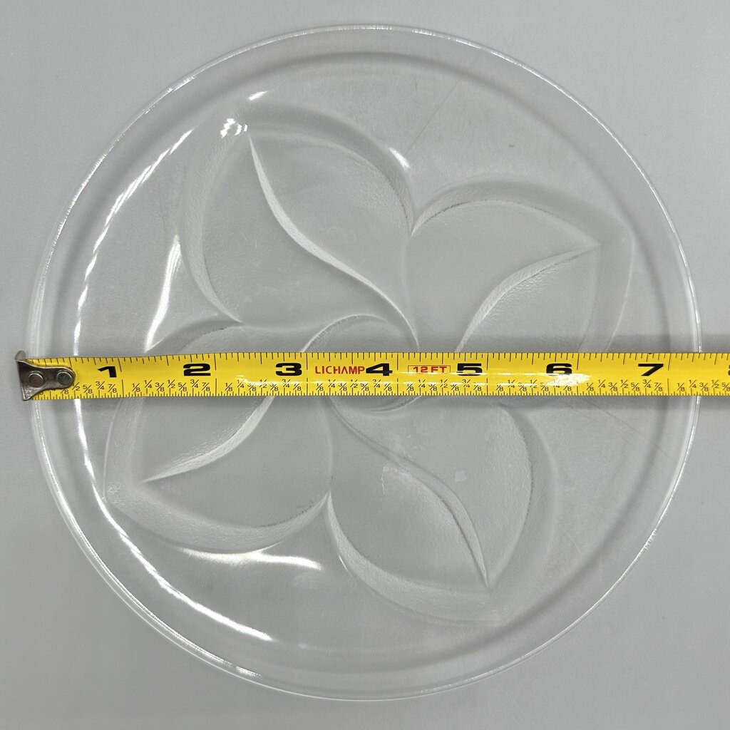 Set Of 6 Cristal J.G. Durand Florence Satine Crystal 7 1/2” Salad/Dessert Plates In Box /cb