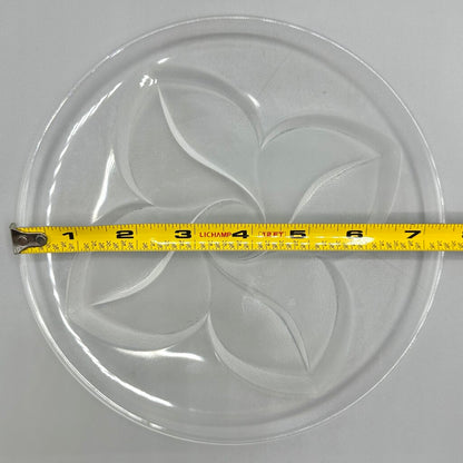 Set Of 6 Cristal J.G. Durand Florence Satine Crystal 7 1/2” Salad/Dessert Plates In Box /cb