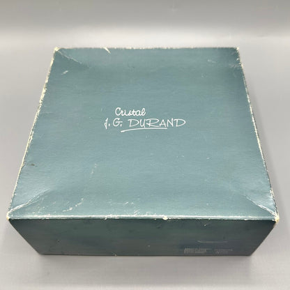Set Of 6 Cristal J.G. Durand Florence Satine Crystal 7 1/2” Salad/Dessert Plates In Box /cb
