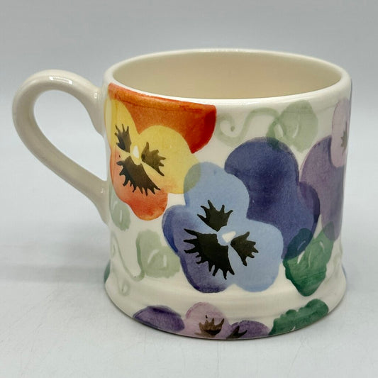 Emma Bridgewater Small Collectible Mug Pansies Made In England /cb