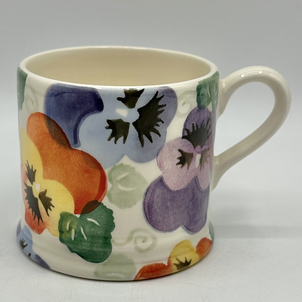 Emma Bridgewater Small Collectible Mug Pansies Made In England /cb