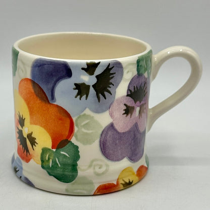 Emma Bridgewater Small Collectible Mug Pansies Made In England /cb