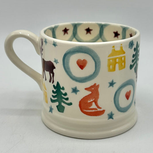 Emma Bridgewater Small Collectible Mug Christmas Brights Made In England /cb