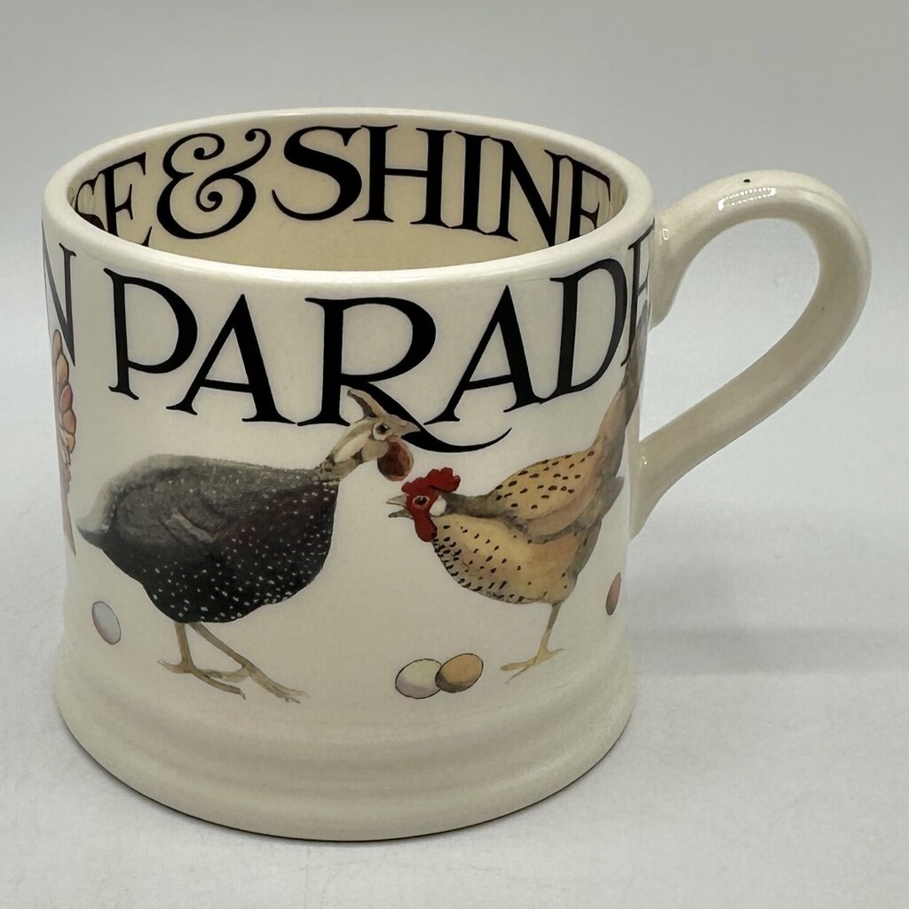 Emma Bridgewater Small Mug Rise & Shine Poultry on Parade Made In England /cb
