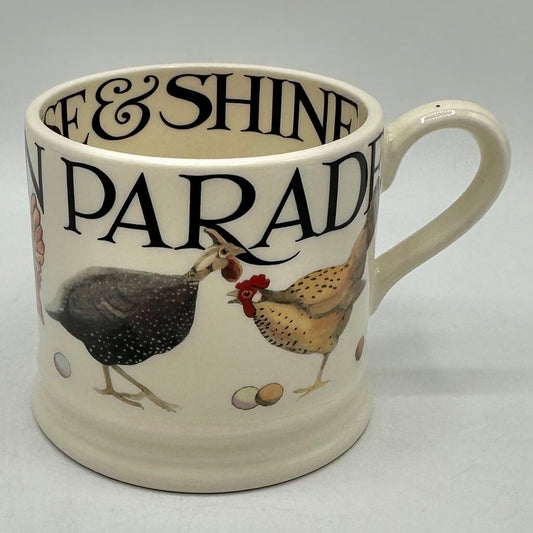 Emma Bridgewater Small Mug Rise & Shine Poultry on Parade Made In England /cb