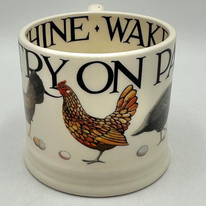 Emma Bridgewater Small Mug Rise & Shine Poultry on Parade Made In England /cb