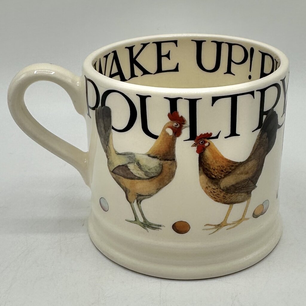 Emma Bridgewater Small Mug Rise & Shine Poultry on Parade Made In England /cb