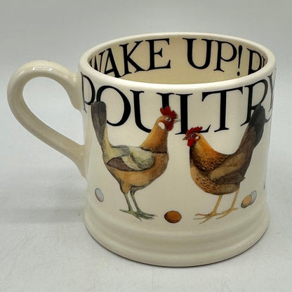 Emma Bridgewater Small Mug Rise & Shine Poultry on Parade Made In England /cb