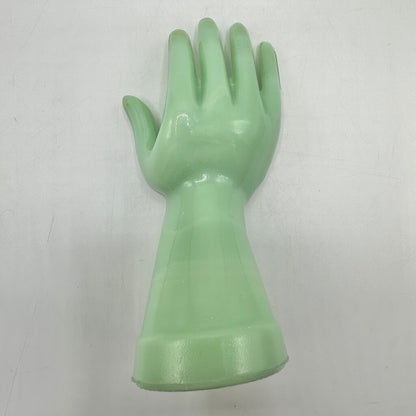 Vintage Jadeite Hand Shaped Ring Jewelry Holder 8 Inches /cb