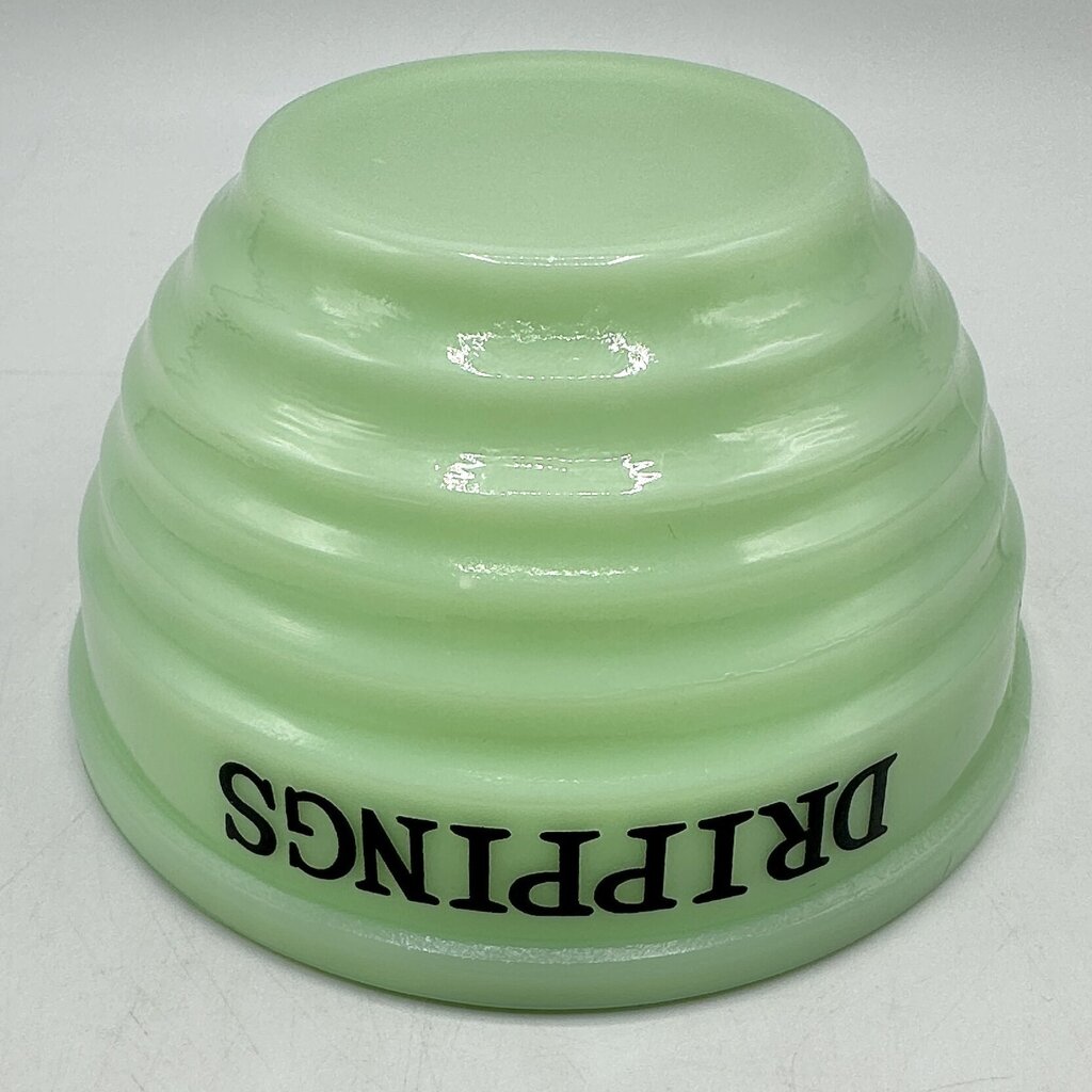 Vintage Mid Century Jadeite Drippings Bowl & Flour Shaker /cb