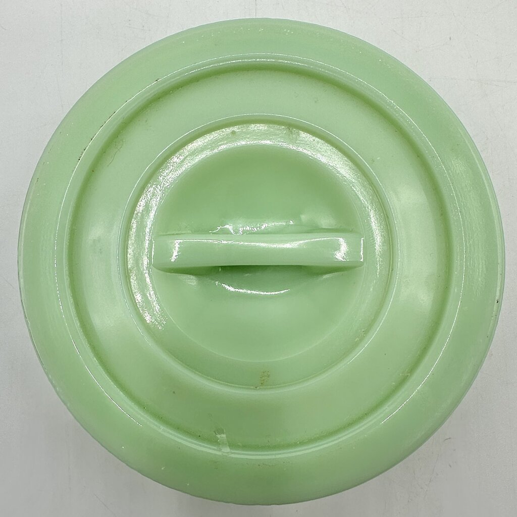 Vintage Mid Century Jadeite Drippings Bowl & Flour Shaker /cb