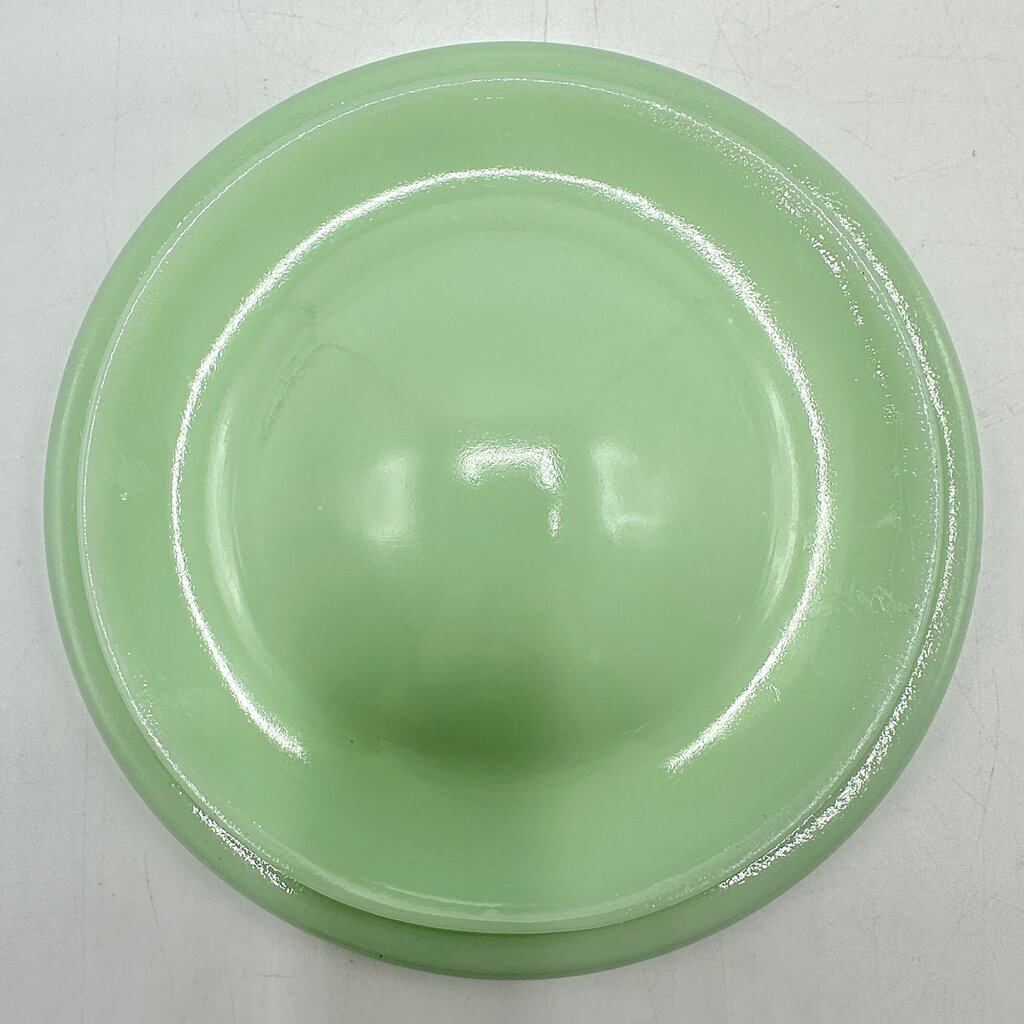 Vintage Mid Century Jadeite Drippings Bowl & Flour Shaker /cb