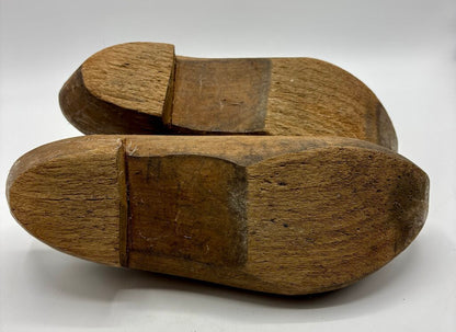 Vtg. Wooden Shoes/Clogs Hand Carved /j
