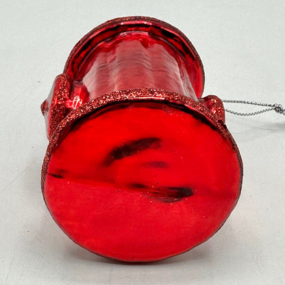 Vintage Fire Truck & Fire Hydrant Blown Glass Christmas Ornaments /cb