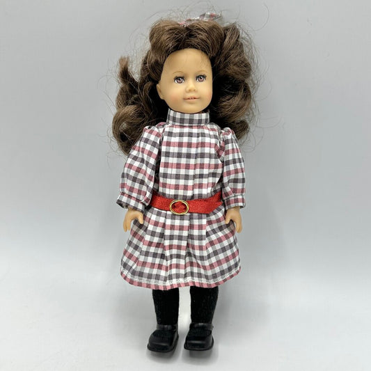 Vintage Pleasant Company American Girl 6 1/2” Mini Doll Samantha Parkington w/Box & Book /cb