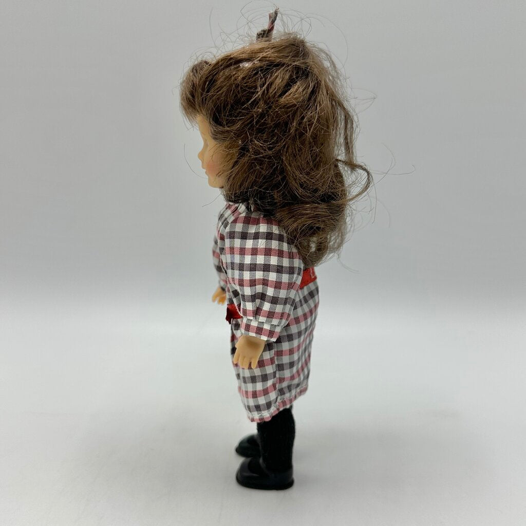 Vintage Pleasant Company American Girl 6 1/2” Mini Doll Samantha Parkington w/Box & Book /cb