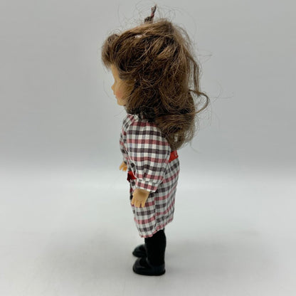 Vintage Pleasant Company American Girl 6 1/2” Mini Doll Samantha Parkington w/Box & Book /cb