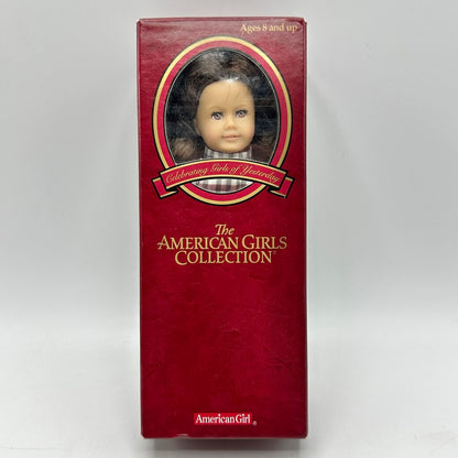 Vintage Pleasant Company American Girl 6 1/2” Mini Doll Samantha Parkington w/Box & Book /cb