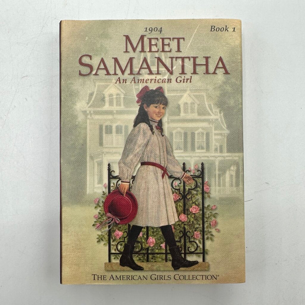 Vintage Pleasant Company American Girl 6 1/2” Mini Doll Samantha Parkington w/Box & Book /cb