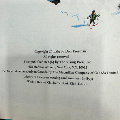 Ski Pup By Don Freeman 1963 Hardcover Children’s Book /cb