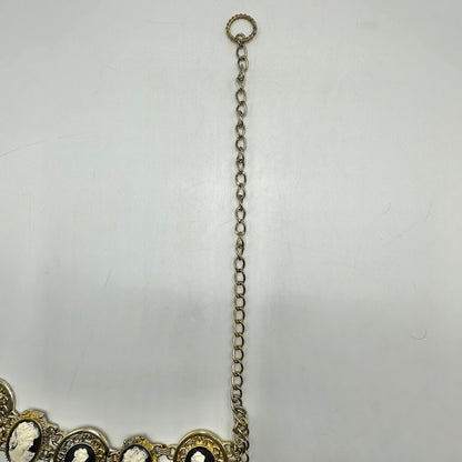 Vintage Harwill NY Women’s Cameo Belt-Statement Piece -Gold Tone Metal 36 Inches /cb