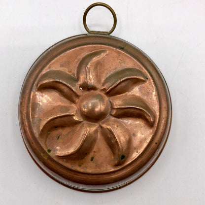 Vintage 5pc Copper Tin Lined Molds Made in Sweden /b