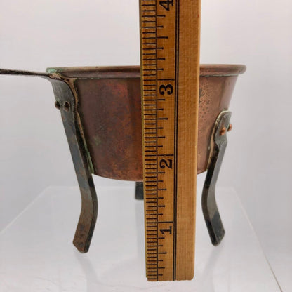 Swedish Antique Forged Copper & Tin Melting Pot /b