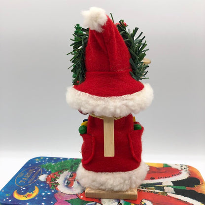 Germany Steinbach Kriss Kringle 5” Nutcracker in Decorative Tin /b