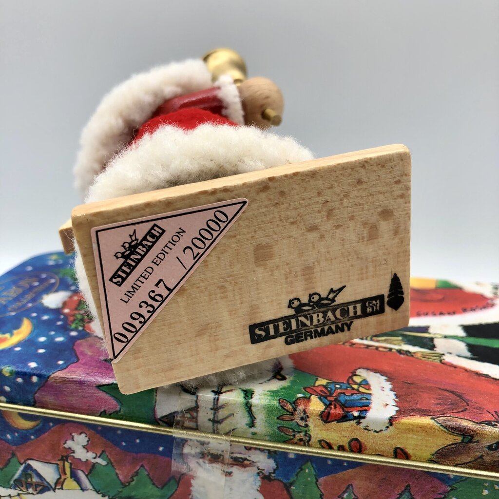 Germany Steinbach Kriss Kringle 5” Nutcracker in Decorative Tin /b