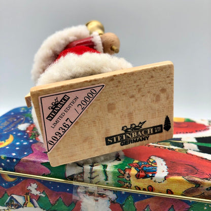 Germany Steinbach Kriss Kringle 5” Nutcracker in Decorative Tin /b