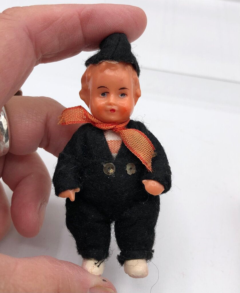 Pair of 1950’s Celluloid Dutch Heritage Dolls /b