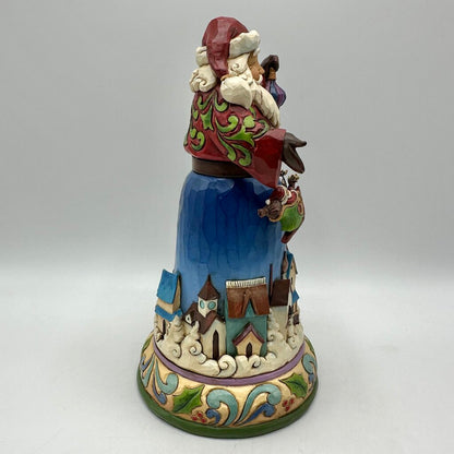 2016 Jim Shore “Christmas Joys All Around” Santa w/Rotating Santa/Reindeer Sleigh /cb