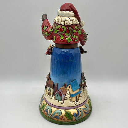2016 Jim Shore “Christmas Joys All Around” Santa w/Rotating Santa/Reindeer Sleigh /cb