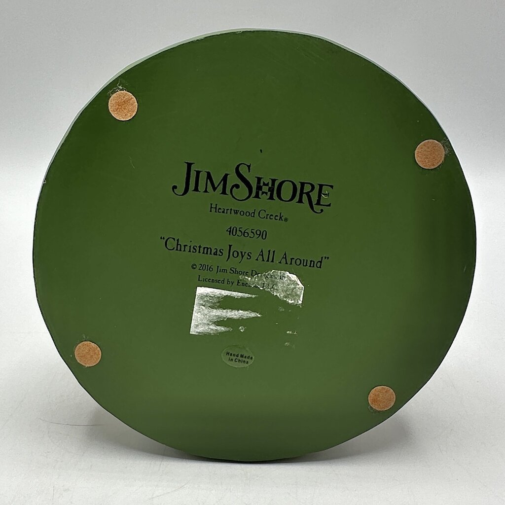 2016 Jim Shore “Christmas Joys All Around” Santa w/Rotating Santa/Reindeer Sleigh /cb