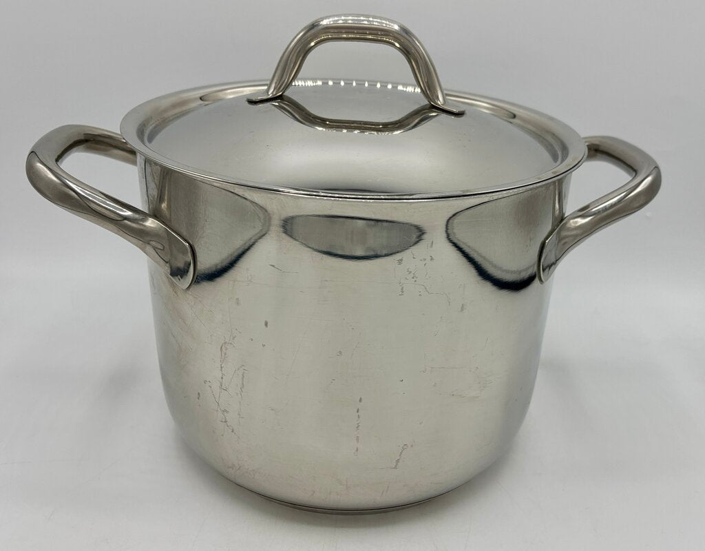 Barazzoni Double Handle Stockpot with Lid 6.5” Dia. (3 Gal?) /j