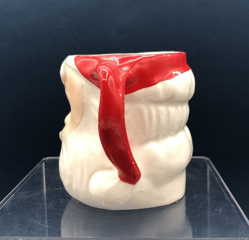 Vintage Lenticular Winking Eyes Santa Xmas Mug Japan /b