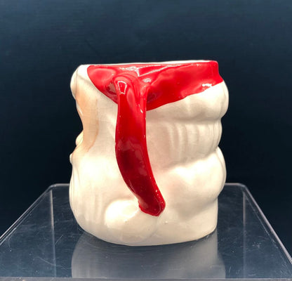 Vintage Lenticular Winking Eyes Santa Xmas Mug Japan /b