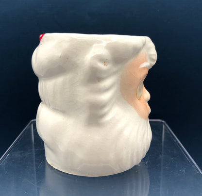 Vintage Lenticular Winking Eyes Santa Xmas Mug Japan /b